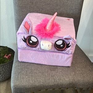 Pink and Purple Unicorn Plush pillow